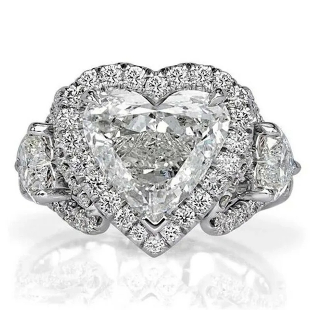 HEART HALO BLING RING - Picture 4 of 7